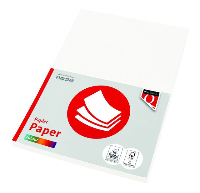 Kopieerpapier Quantore Colour A4 160gr wit 50vel
