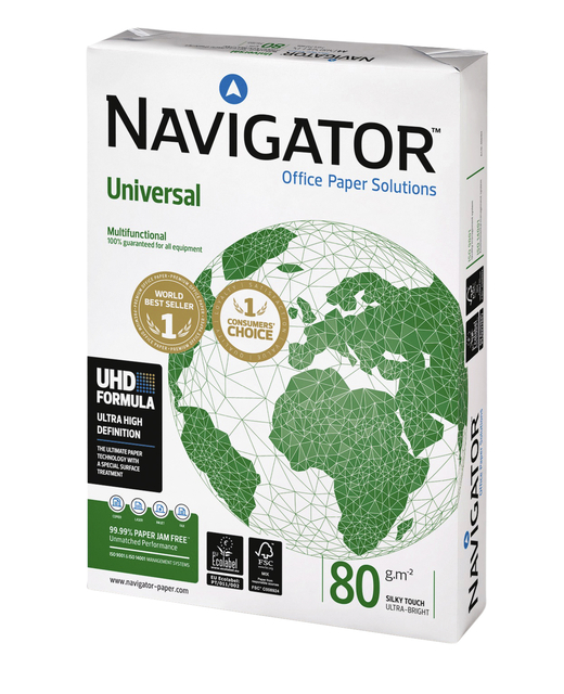 Papier copieur Navigator Universal A4 80g blanc 500 feuilles