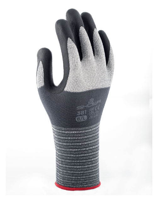 Gant Showa 381 Grip nitrile Large gris