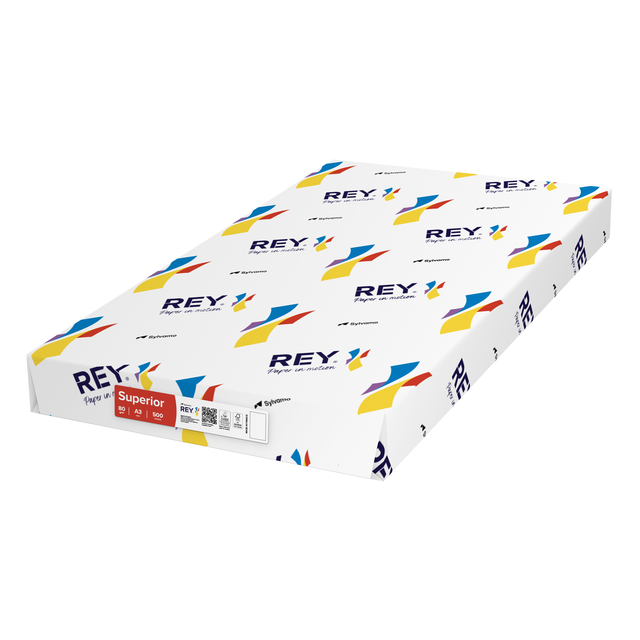 Papier copieur Rey Superior A3 80g blanc 500 feuilles