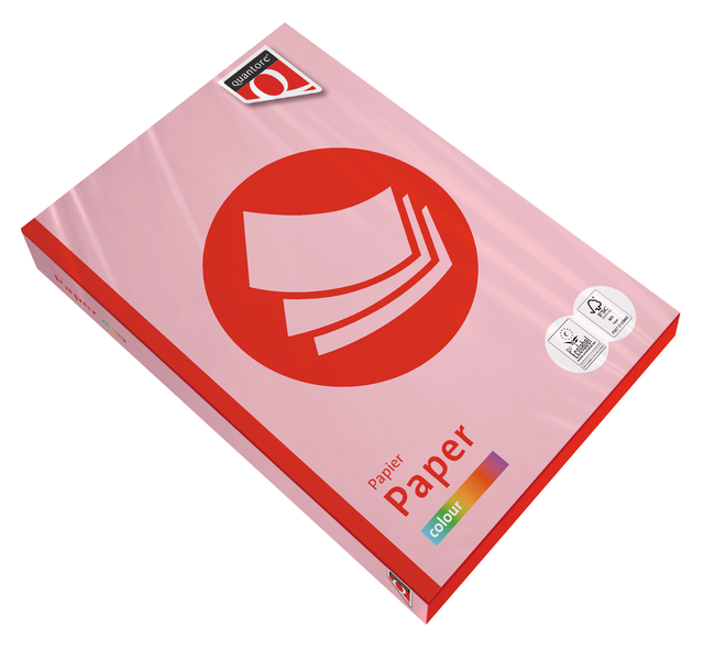 Papier copieur Quantore Colour A4 80g rose 500 feuilles