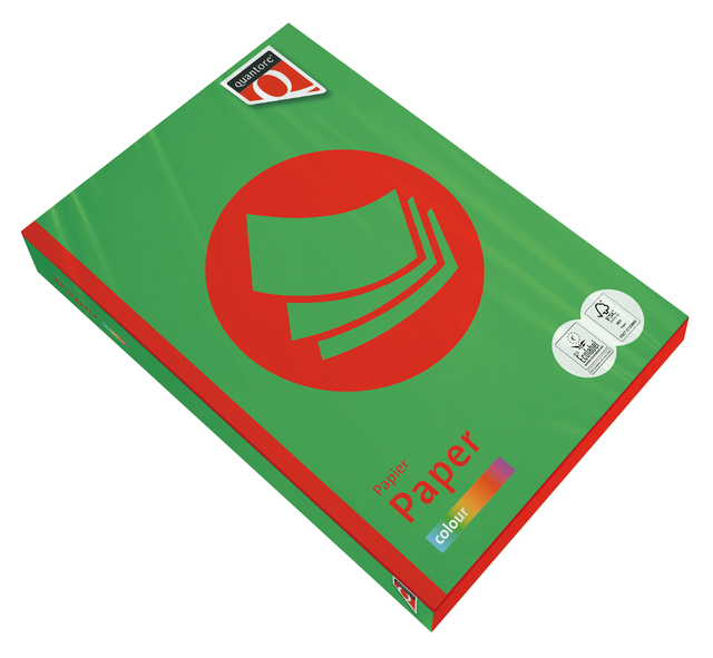 Papier copieur Quantore Colour A4 80g vert gazon 500 feuilles