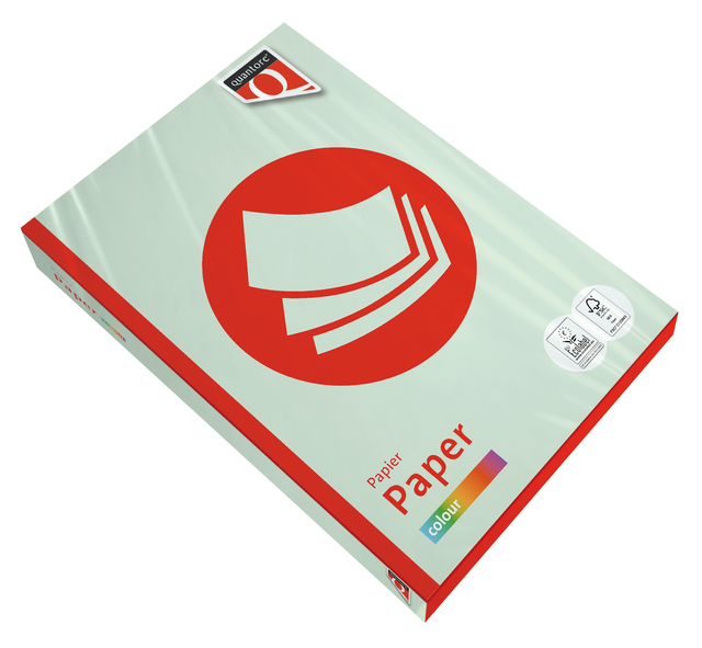Papier copieur Quantore Colour A4 120g vert clair 250 feuilles