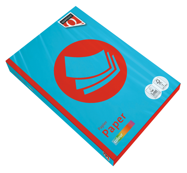 Kopieerpapier Quantore Colour A3 120gr azuurblauw 250 vel