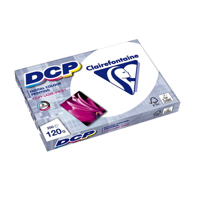 Papier laser Clairefontaine DCP A4 120g blanc 250 feuilles