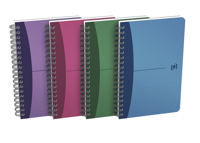 Cahier à spirale Oxford Urban Mix 170x110mm ligné 180 pages assorti