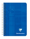 Carnet de notes Clairefontaine 95x140mm ligné spirale 180 pages assorti