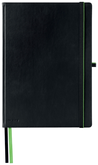 Notitieboek Leitz Complete A4 lijn 160 pagina's 100gr zwart
