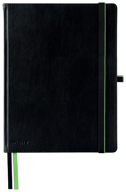 Cahier Leitz Complete 187x242mm ligné 160 pages 100g noir