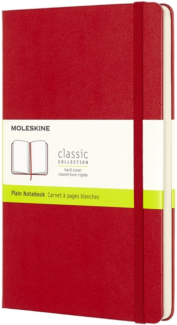 Carnet de notes Moleskine Large 130x210mm uni rigide rouge