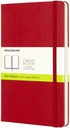 Carnet de notes Moleskine Large 130x210mm uni rigide rouge
