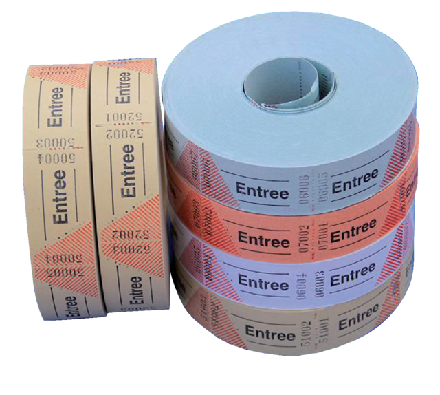 Entreebewijs Combicraft nummering 1-1000 wit 1000 stuks