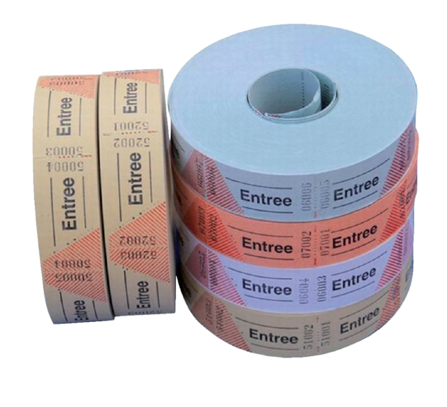 Ticket entrée CombiCraft numéro 1-1000 bleu 1000 pièces