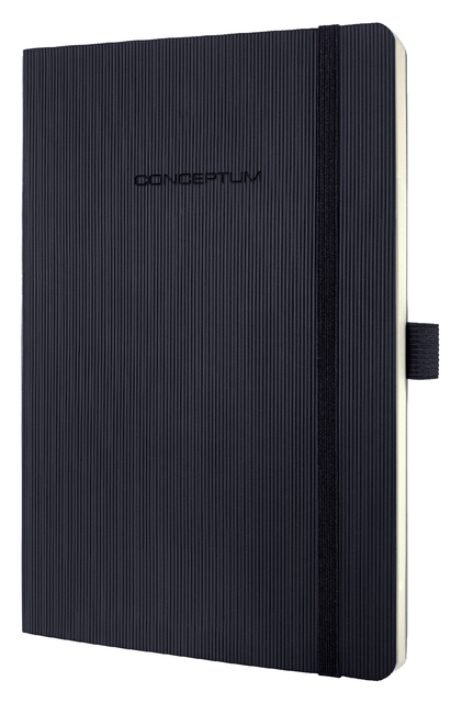 Carnet de notes Sigel Conceptum Pure A5 ligné 194 pages 80g couverture souple noir