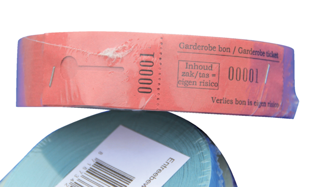 Ticket vestiaire CombiCraft numéro 1-500 vert 500 pièces