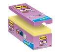 Bloc-mémos Post-it 654 Super Sticky 76x76mm jaune 14+2 gratuits