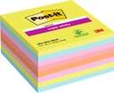 Bloc-mémos Post-it 654 Super Sticky 76x76mm Arc-en-ciel 8 pièces