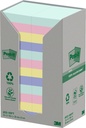 Memoblok Post-it 653-1RPT 38x51mm rainbow pastel 24 stuks