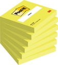 Bloc-mémos Post-it 654 76x76mm néon vert 100 feuilles