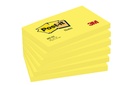 Bloc-mémos Post-it 655 76x127mm 100 feuilles néon jaune