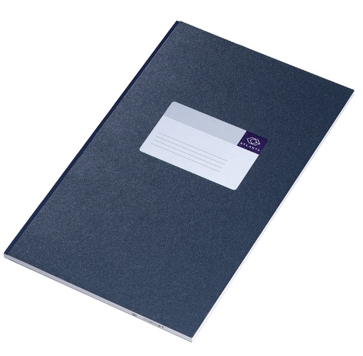 [010003] Carnet de notes Djois Atlanta collé 330x205mm 192 pages ligné bleu