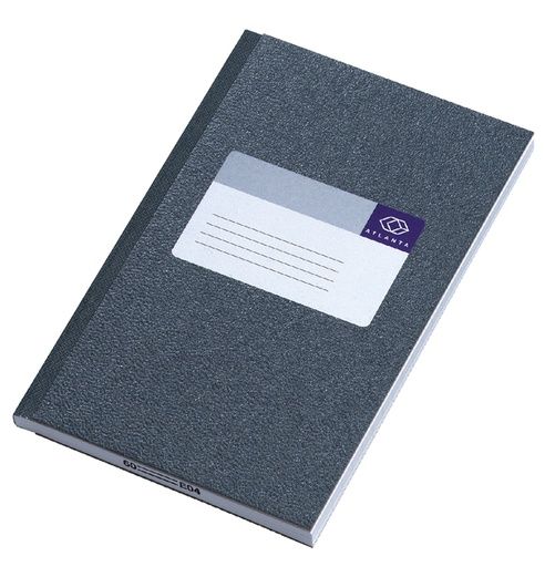 [040129] Carnet de notes Djois Atlanta collé 165x105mm 128 pages ligné gris
