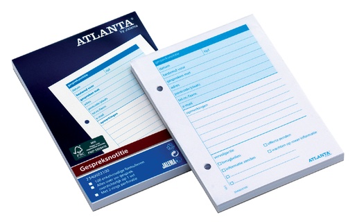 [235630] Bloc Messages Djois Atlanta A6 100 feuilles blanc