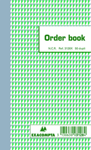 [060675] Orderboek Exacompta 175x105mm 50x2vel