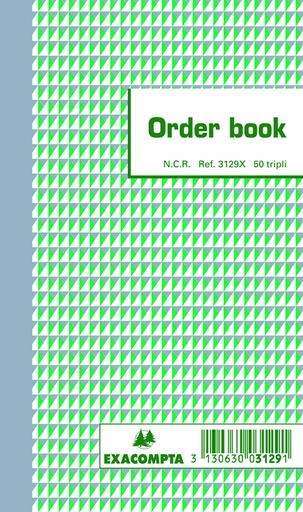 [060676] Orderboek Exacompta 175x105mm 50x3vel