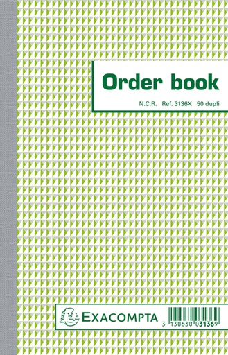 [060680] Carnet de commande Exacompta 210x135mm 50x2 feuilles