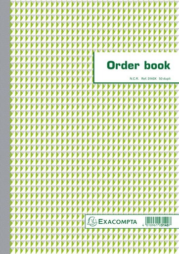 [060685] Orderboek Exacompta 297x210mm 50x2vel