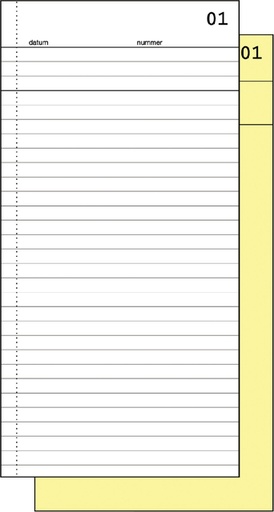 [050220] Carnet de commission Expres SI-30020 210x105mm 50x2 feuilles