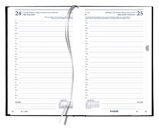 [901104] Agenda 2026 Quantore court 1 jour/1 page noir
