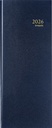 Agenda 2026 Brepols Saturnus Lima long 1 jour/1 page bleu