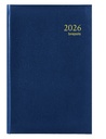 Agenda 2026 Brepols Saturnus Luxe 1dag/1pagina blauw