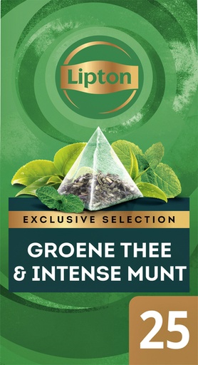 [899999] Thé Lipton Exclusive Thé vert menthe 25x 2g