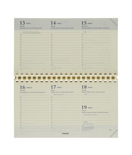 [900058] Recharge agenda 2027 Brepols Omniplan 7jours/2pages