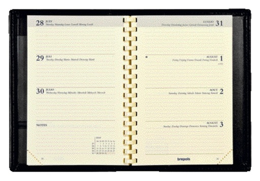 [900165] Recharge agenda 2026 Brepols Delta 7 jours/2 pages