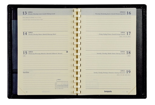 [900165] Recharge agenda 2026 Brepols Delta 7 jours/2 pages