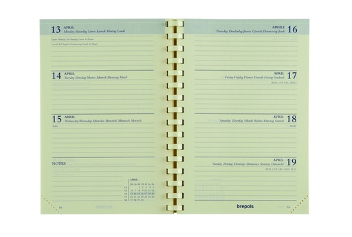 [900165] Recharge agenda 2027 Brepols Delta 7 jours/2 pages