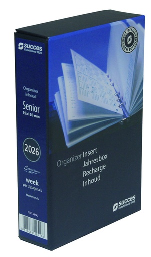[900078] Agendavulling 2026 Succes Senior 7dagen/2pagina's