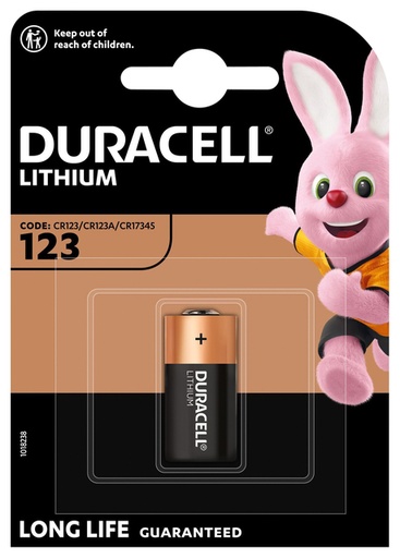 [413595] Pile Duracell 1x CR123 High Power lithium