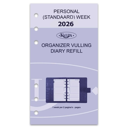 [336054] Recharge agenda 2026 Kalpa Personal 7 jours/2 pages