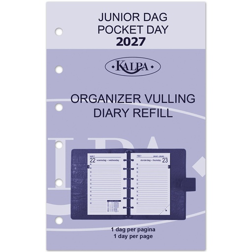[336076] Agendavulling 2026 Kalpa Pocket 1dag/1pagina