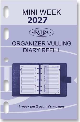 [336080] Agendavulling 2026 Kalpa Mini 7dagen/2pagina's