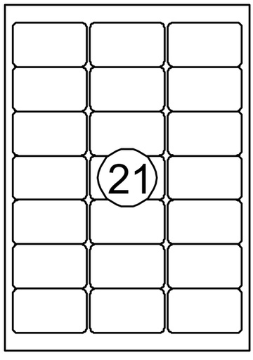 [129946] Etiket Quantore 63.5x38.1mm 2100 stuks