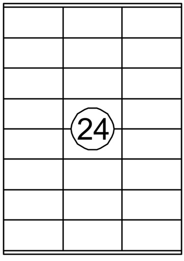 [129959] Etiquette Quantore 70x36mm  2400 pièces