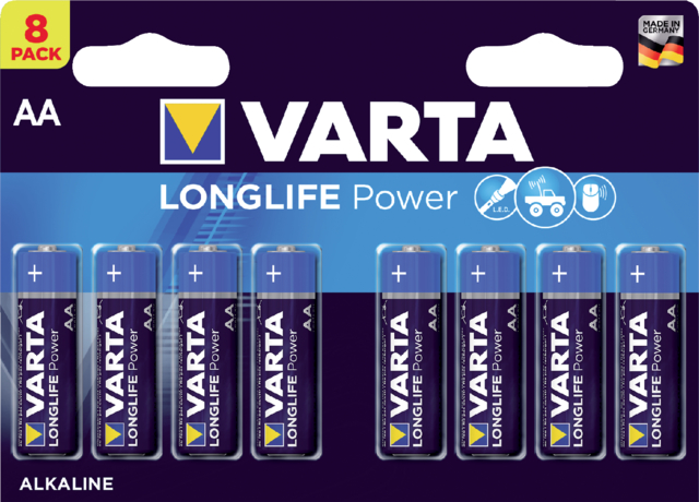 Pile Varta Longlife Power 8x AA