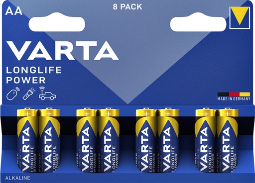 [413869] Batterij Varta Longlife Power 8x AA