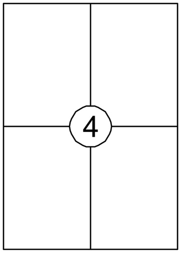 [129981] Etiket Quantore 105X148mm 60 stuks